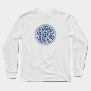 Blue mandala Long Sleeve T-Shirt